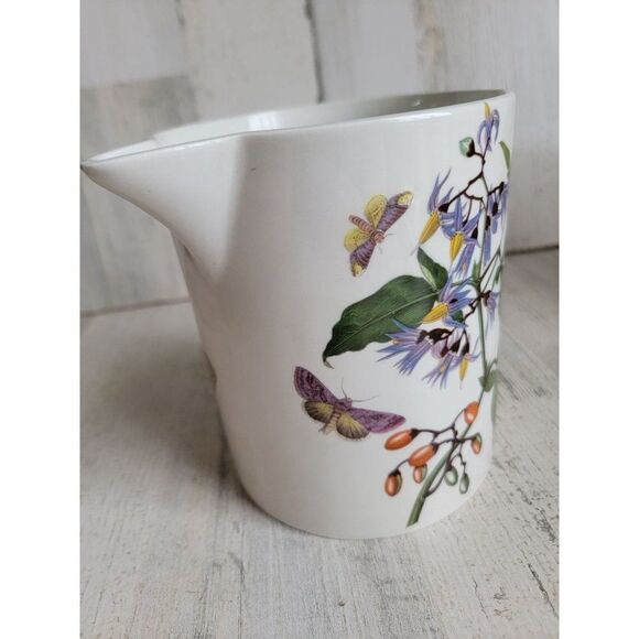 Portmeirion Woody Nightshade flower pitcher collectible bug butterfly - Picture 4 of 7